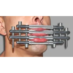 Stainless Steel Baillon Block Lips Métal